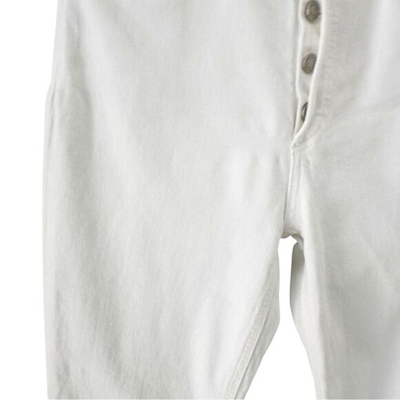 AGOLDE Riley High Rise Straight Crop Jean in Sour Cream White Size 26 - Picture 13 of 13